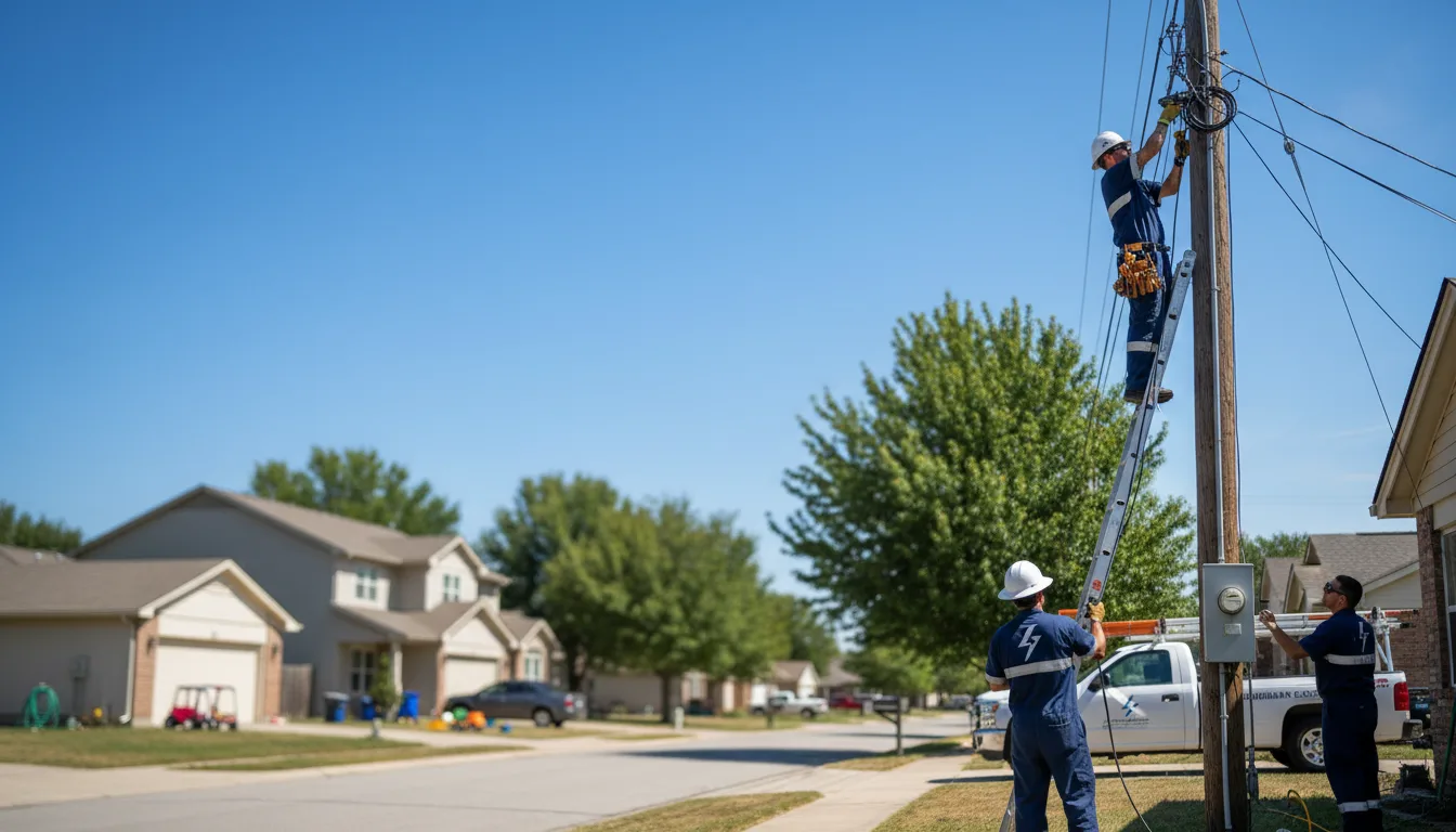 Residential electrician providing installation services in Harvard, ID